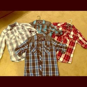 Rock & Republic Men’s Medium Plaid Button Shirts
